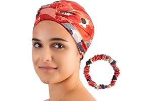 HAIR THERAPY MAKE EVERY DAY A GOOD HAIR DAY Seidenhaube zum Schlafen - Premium Silk Bonnet für die Nacht, Satin Haarhaube, Haarschutz, Schlafmütze aus Seide, Schlafhaube zur Erhaltung der Frisur und gesunden Haaren