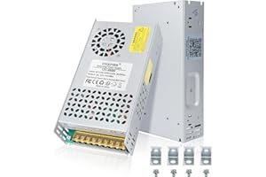 VIXKPIRR DC 12V 40A 480W Fuente de Alimentación Transformador 220V CA a CC 12V Convertidor 40A 480W Alimentacion Adaptador para 12Volt LED lámpara Motor Bomba CCTV Cámara Seguridad Car Stereo