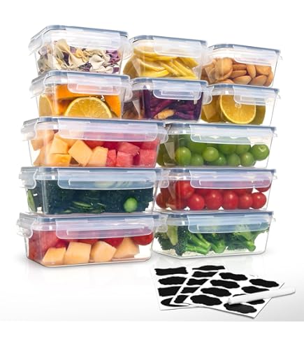 Athlon Tools, set di 4 contenitori per alimenti da 2L in qualità