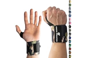 KINETIC EVOLUTION [1 Paar Sport Handgelenkbandagen für Damen und Herren, Wrist Wraps Handgelenkstütze, Handgelenkschoner, schont-unterstützt das Gelenk, Bodybuilding, Fitness (Tarnfarbe Camouflage)