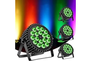 DELIBANG 4pc 200W LED Par RGBW Stage Light DMX512/Auto/Voice/Master-Slave Control Par Light Disco Effect Light, Infinite Color Mixing/Rainbow Effect for Party Bar Show Halloween Wedding