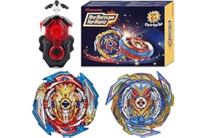 Hozuumo Bey Toupie Bay Blade Burst Turbo Combinaison, avec Metal Fusion Lanceur, Jouets Classiques Enfants Cadeau, B-173-01+B-163