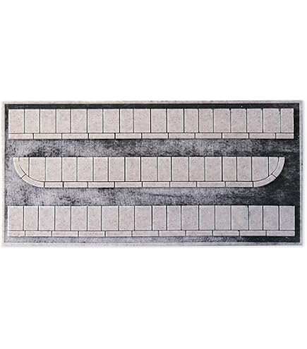 Trottoir structurel « dalles béton » 1,6 cm x 86,2 cm - NOCH 60340 - HO