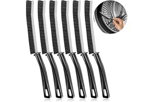 TJYAEKLTD Cepillo limpiador de lechada, cepillo de limpieza de grietas de cerdas duras, cepillo de limpieza multifuncional para duchas, bañeras, cocinas (6 piezas)