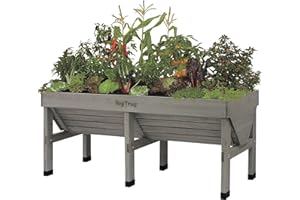 VegTrug Waschen Hochbeet Übertopf, grau, 1,8 m