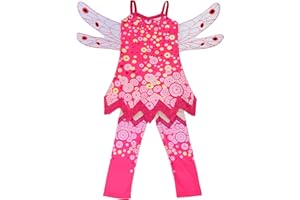 Lito Angels Dziewczęcy kostium wróżki dla dzieci, fantazyjne przebranie, na Halloween, imprezę, bajkowe stroje ze skrzydłami