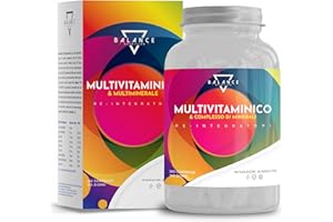 BALANCE NUTRITION MULTIVITAMINICO e MULTIMINERALE - 360 COMPRESSE (Scorta 1 Anno) Completo | Integratore con Vitamine A, B,o C, D3, E, Zinco, Selenio, Rame | Prodotto in Italia