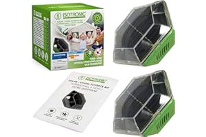 ISOTRONIC Taubenabwehr Blitz Vogelschreck Vogelabwehr Katzenschreck – Solarbetrieb – Ultraschall Vogelvertreiber/Tiervertreiber mit Blitzlicht – Vögel Tauben Spatzen Raben