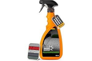 ‎2020 POLYCHROM Polsterreiniger Spray 500 ml – Tiefenreiniger für Sofa (Microfaser & Velours), Autositze & Matratzen – Fleckenentferner & Textilpflege Polster mit Schaum- oder Sprühfunktion – Made in Germany