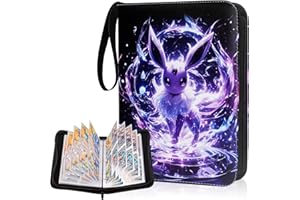 EGMELOS Sammelkarten Album, 50 Seiten 400 Karten Kapazität, Sammelalbum für Karten Album, Geschenk Für Jungen Mädchen Sammler (A)