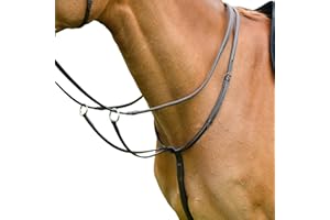 Kincade - Martingale à anneaux pour chevaux CLASSIC (Cob) (Marron)