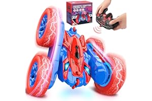 Dreamlandia Themed Remote Control Cars - 360 Flips 4WD, 2.4GHz RC Car with LED Headlights 60min+ Battery Life - Birthday Gifts & Toys for 3-9 Year Old Boys Christmas Xmas Gifts for Kids