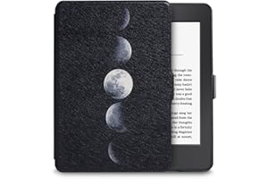 WALNEW Case for Kindle Paperwhite Prior to 2018(Model No.EY21 or DP75SDI) - PU Leather Case Smart Protective Cover Only Fits Old Generation Kindle Paperwhite Pre 2018, Lunar Eclips