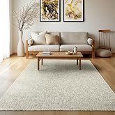 Aden Sisal Hasır Dokuma Halı | 100x80 cm | Makinede Yıkanabilir | Kaymaz Tabanlı | Gri | SSL0101