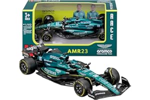 Bburago - Aston Martin AMR23#18 Stroll - Maqueta Realista de Coche de F1 a Escala 1:43, réplica Diecast con Licencia Oficial Aston Martin, Edad Recomendada 3+ años