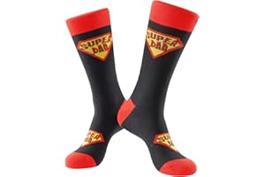 BISOUSOX Cadeau pour Papa Chaussettes Hommes Socquettes Chaussettes Coton Chaussettes Hommes Fantaisie Coloré Chaussettes Creative Chaussettes