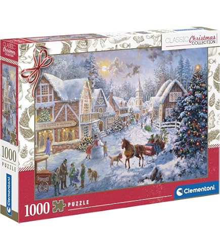 Puzzle Trefl 1000 Pièces - Magie De Noël En Montagne Mystique - Hiver Féerique - Pour Adultes Et Ados Dès 12 Ans