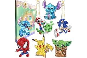 Sencangxun Diamond Art for Kids Keychain - Arts and Crafts for Girls & Boys Crafts Kits Ideal Gifts for Kids Age 6 7 8 9 10 11 12 - Craft Kits for Kids Age 6-12 Boy