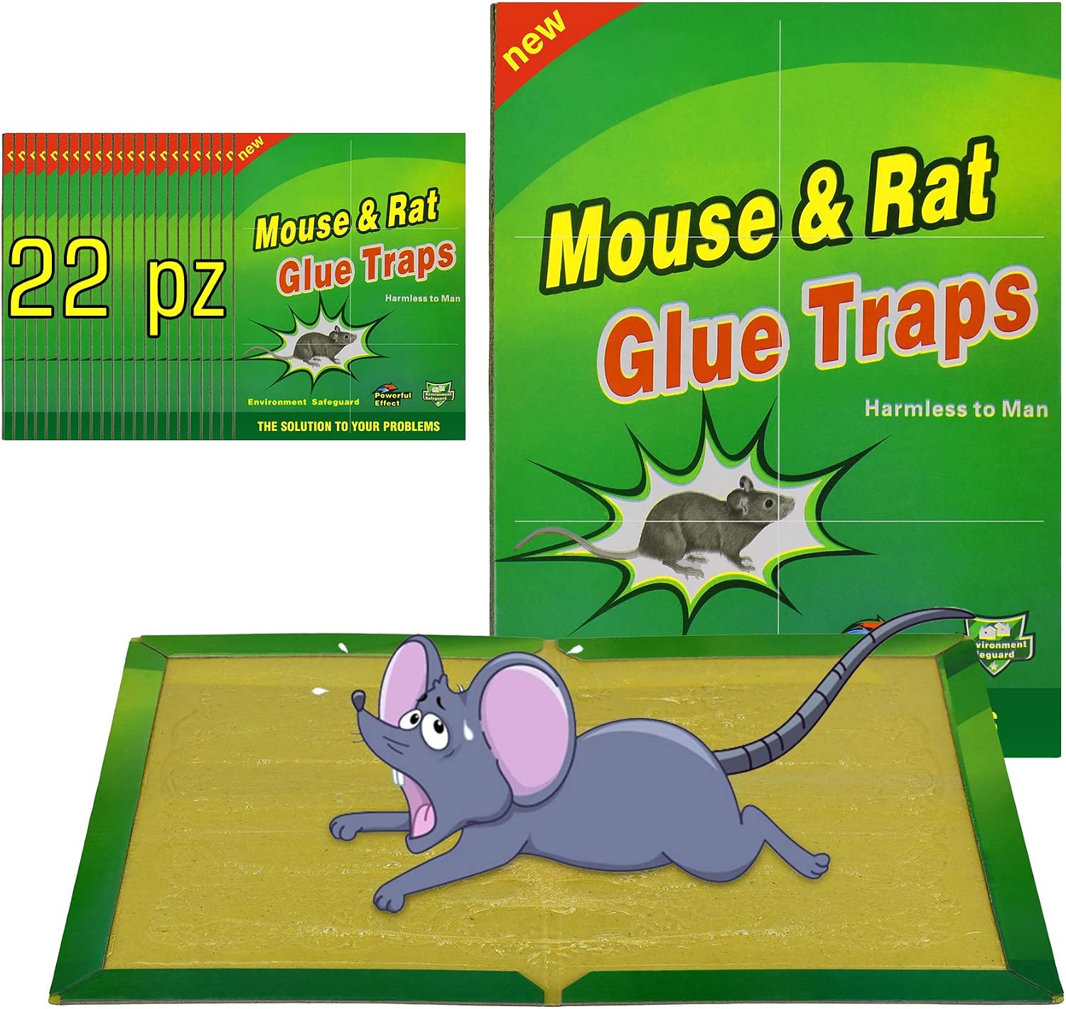 Lot de 22 pièges à colle pour souris