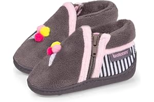 Isotoner Chaussons pantoufles Bottillons bébé fille semelle antidérapante, EU,
