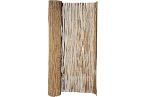 Hiss Reet® Schilf Sichtschutz, Schilfrohrmatte Standard I Perfekter Windschutz & Sichtschutz für Balkon, Zaun & Garten I Verschiedene Größen (180 x 600 cm)