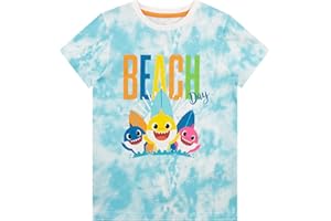 Pinkfong Chłopcy Koszulka Baby Shark Tie-Dye