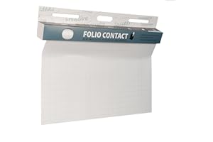 NOPAR Folio Contact Tableau électrostatique/Film électrostatique breveté Fixation sans outil sur presque toutes les surfaces