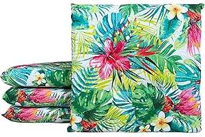 Il Gruppone Passione Casa Set 4/6 Cuscini Sedia Con Lacci 4 Punti Cucina Imbottiti Spessore 6 Cm Comodi Prodotto Italiano 40 x 40 in CotoneLavorati a Mano - Ibisco - 4 Pezzi