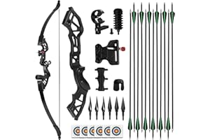 The7boX 40lbs Bogenschießen Recurve-Bögen Set, Bogen und Pfeil Erwachsene, Geeignet für Outdoor-Jagd, Ziel Übung, Universalbogen für Rechtshänder