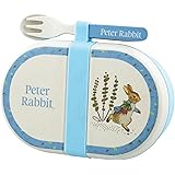 Beatrix Potter Peter Snack Box Cutlery Set, bamboevezels, meerkleurig, 6,5 x 1,8 x 0,65 cm