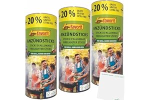 Favorit Lot de 3 boîtes de 100 cubes d'allumage + 20 % gratuit + bloc usy