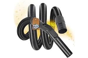 SAFE 'N CLEAN Saugschlauch 2-5m div. Längen für Kärcher Aschesauger AD2 AD3 AD4, Staubsaugerschlauch, Ersatzeil für Kaminsauger alternativ zu original 4.440-046.3 - 1,8m