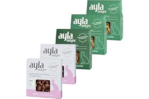 Premium Gefriergetrocknetes | 5er Bundle Hühner-Mix | 2X Hühnerbrust, 2X Hühnerherzen, 1x Hühnerschenkel | Proteinreich für Fell & Muskulatur | Für Kitten & Erwachsene Katzen | AYLA