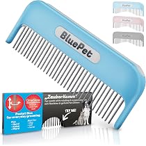Peigne Pour Chat En Bois Et Métal - Brosse Démêlante Pour Poils Longs Et Courts, Manche Ergonomique