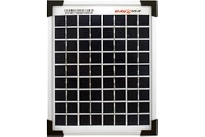 ENJOY SOLAR Enjoysolar Poly 5W 12V Polykristallines Solarpanel Solarmodul Photovoltaikmodul ideal für Wohnmobil, Gartenhäuse, Boot