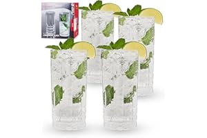 Spiegelau & Nachtmann, 4 pièces londrink Set de Verres, Verre en Cristal, 350 ML, Perfect Serve, 4500179