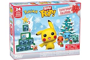 Funko Bitty Countdown Calendar Pokemon | Officiell gadget – adventskalender med 24 minifigurer från samlarobjekt – nedräkning