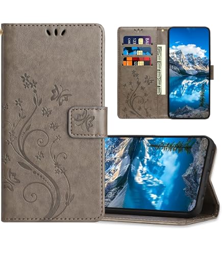 Étui Portefeuille Fenêtre Pour Huawei Y6 Pro 2017 (TIT-AL00) - Rouge Et Or - Anti-choc TPU