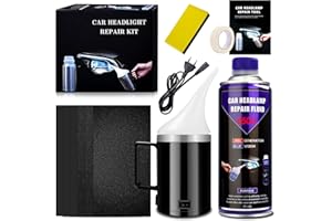CHALLEY-YOKI Kit Rinnova Fari Auto, Liquido Fari Kit Lucidatura Auto, Lucida Fari Auto per Riparazione Graffi Ingialliti