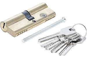 BGS DO IT YOURSELF Kraftmann - Serratura A Cilindro In Ottone, 80 Mm