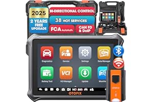 OTOFIX D1 Lite OBD2 Scanner, [2 Years Free Update] 2025 with Bi-Directional Control Scan Tool, All System Diagnostics, 38+ Functions, Oil Reset, EPB, SAS, BMS, ABS Bleeding, Auto VIN, FCA SGW