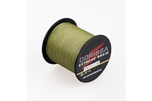 Dorisea Extreme Braid - Hilo de pesca trenzado 100% Pe 300 m/328 yardas, prueba de 6 a 550 libras, cuerda de pesca resistente a la abrasión, increíble superline cero estiramiento, diámetro pequeño