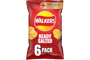 Walkers Ready Salted Multipack Crisps 6x25g
