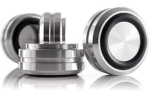 Hifi Lab Piedi in Aluminio massiccio 30x14 Piedi Hifi Aluminio Piedi Dispositivo Audio Assorbenti nobile argento 4x