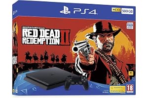 Sony PlayStation 4 500GB Console (Black) with Red Dead Redemption 2 Bundle [Importación inglesa]