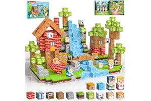 Crifeton Klocki Magnetyczne 100 PCS 2CM, 3+ Zabawki sensoryczne STEM Montessori, Magnetyczne Klocki dla 3 4 5 6 7 8 9 10 11 12 8-12 lat Chłopcy i dziewczynki Prezenty urodzinowe