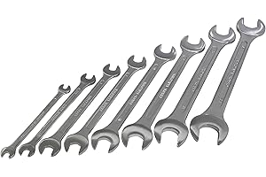 Mannesmann - M 110-08DIN - Juego de llaves combinadas de boca y estrella, 8 piezas, 6-22 mm, certificado con GS