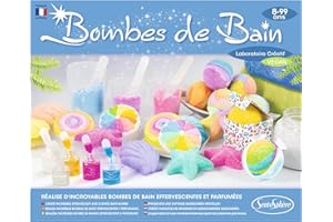 Sentosphère– Bombes de Bain - Création de bombes de bain parfumées ou galets effervescents - Kit DIY Cosmétique - Laboratoire Créatif et scientifique - Fille et Garçon -De 8 à 99 ans -Made in France