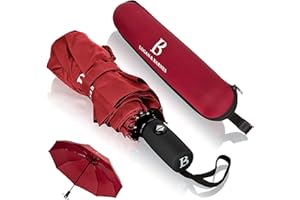 LOGAN & BARNES Parapluie Homme Luxe - Parapluie Pliant - Parapluie anti Tempete jusqu'à 140 km/h Parapluie Resistant - Parapluie isotoner Modèle Boston
