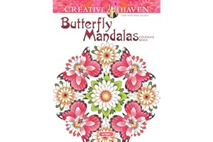Creative Haven Butterfly Mandalas Coloring Book
